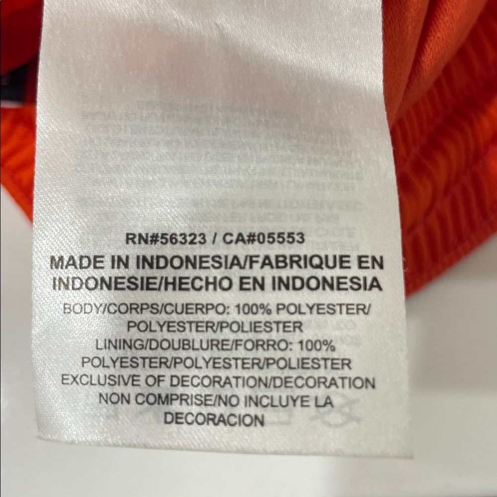 Nike Set of 2 Dri Fit Vibrant Orange Athletic Shorts (Soccer) & 1 pair Socks | M - Picture 5 of 7